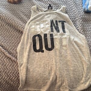 Charlotte Russe Light Gray Sport Top